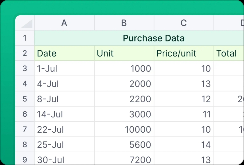 An image where users can choose merge multiple cells into a single cell in React Spreadsheet